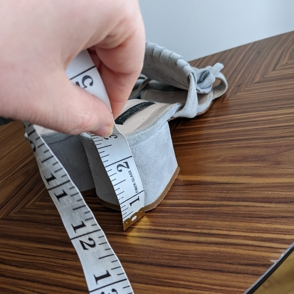 Alberto Zago suede Open Toe Casual tassel Slide grey size 39 9US s2 - Picture 11 of 12